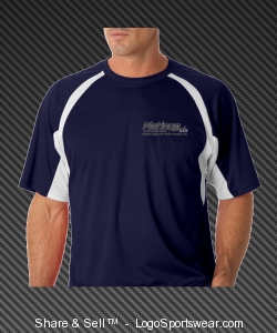 Blue Dri-Weave Shirt Design Zoom